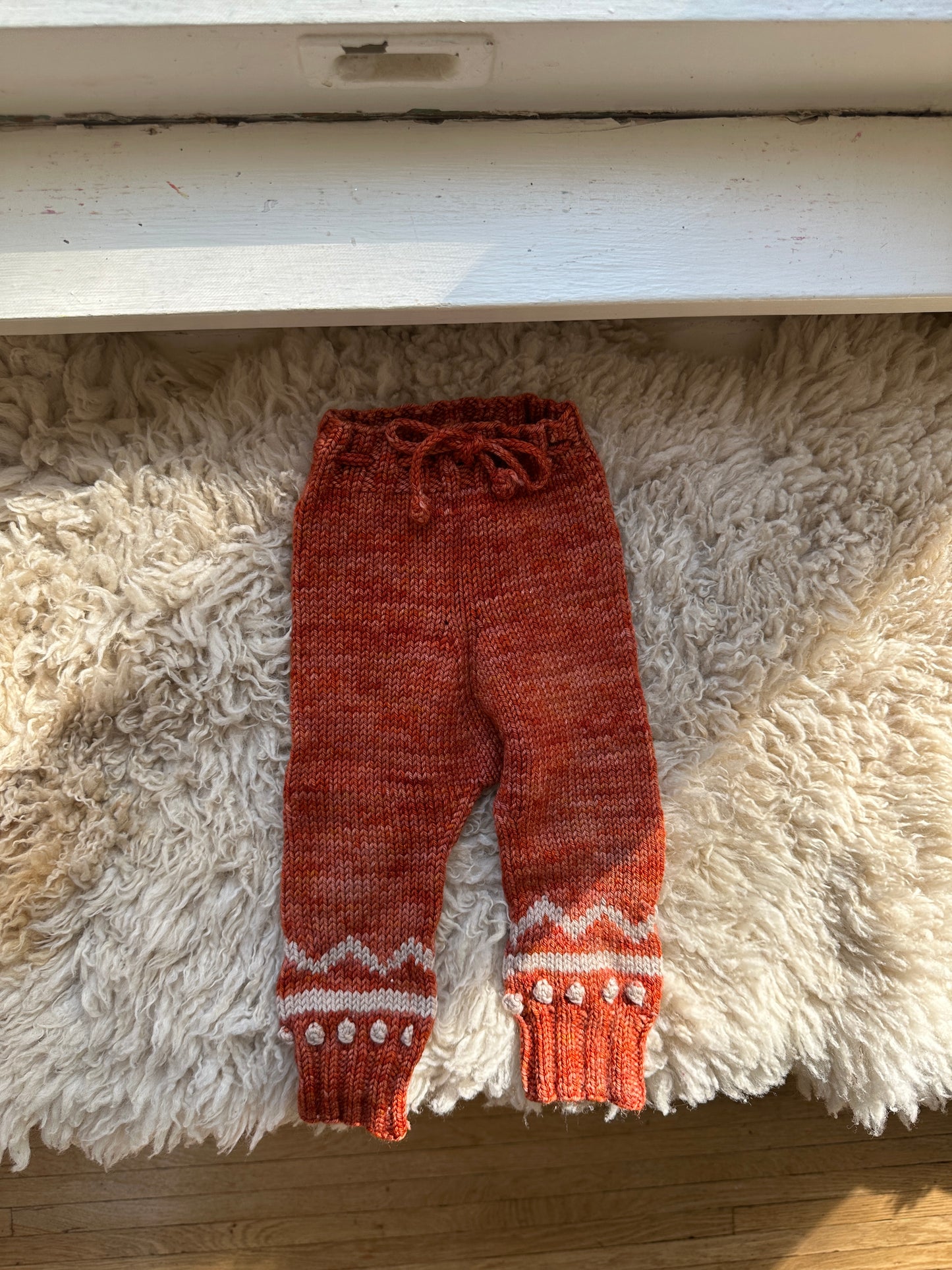 misha & puff zig zag snowy day leggings, 3-6 months