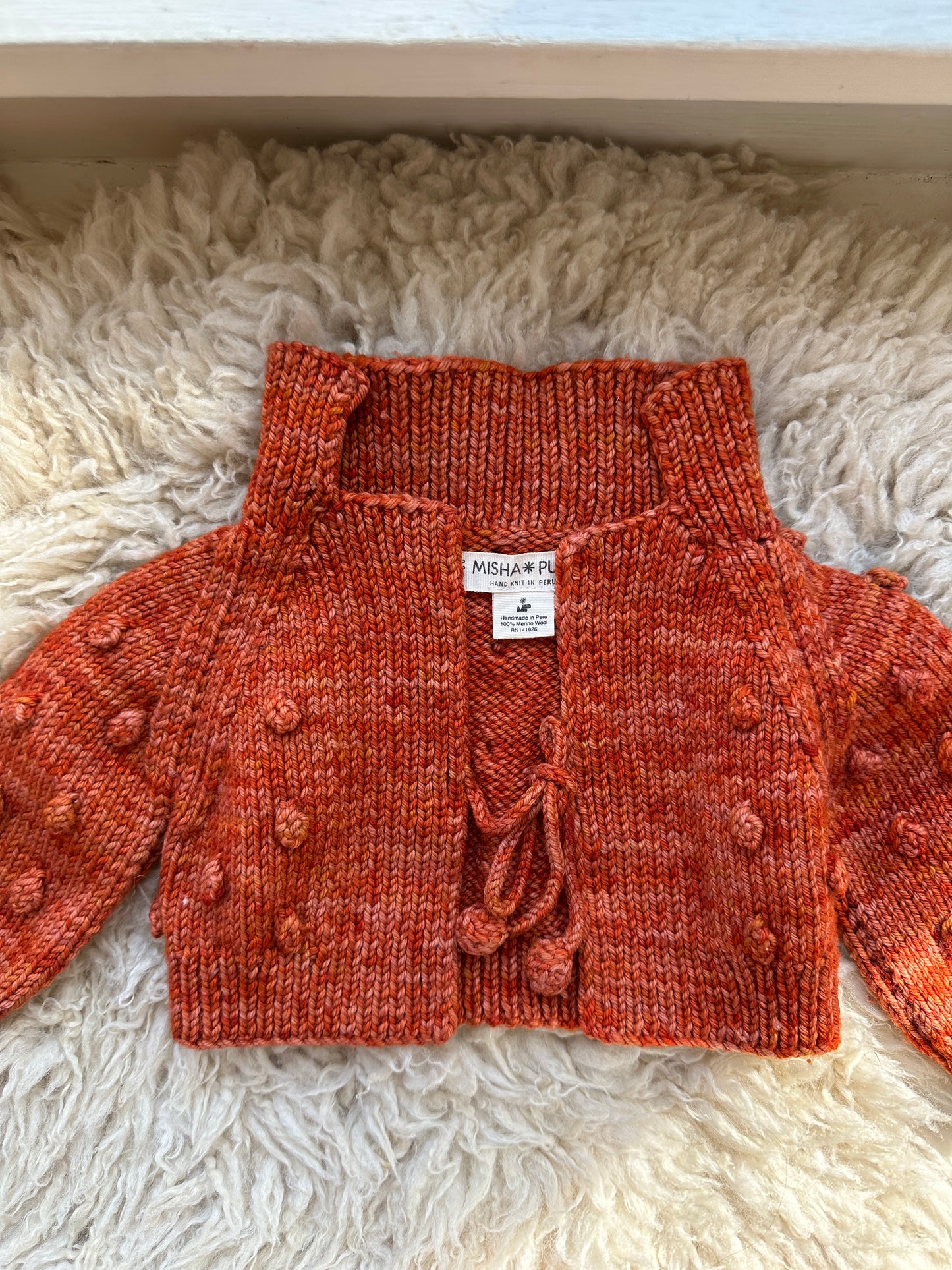 misha & puff bolero cardigan, 0-3 months