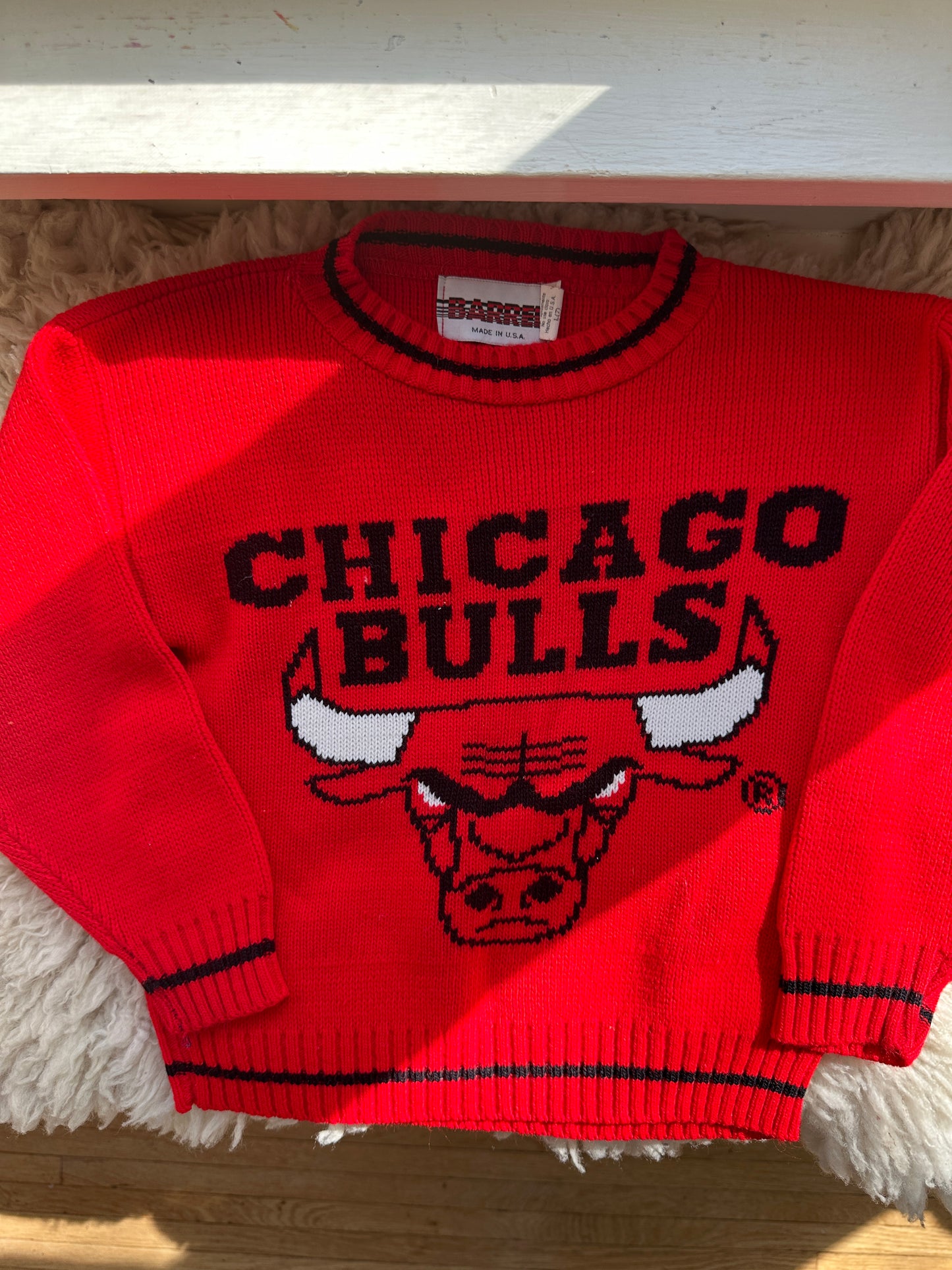 vintage chicago bulls sweater, large