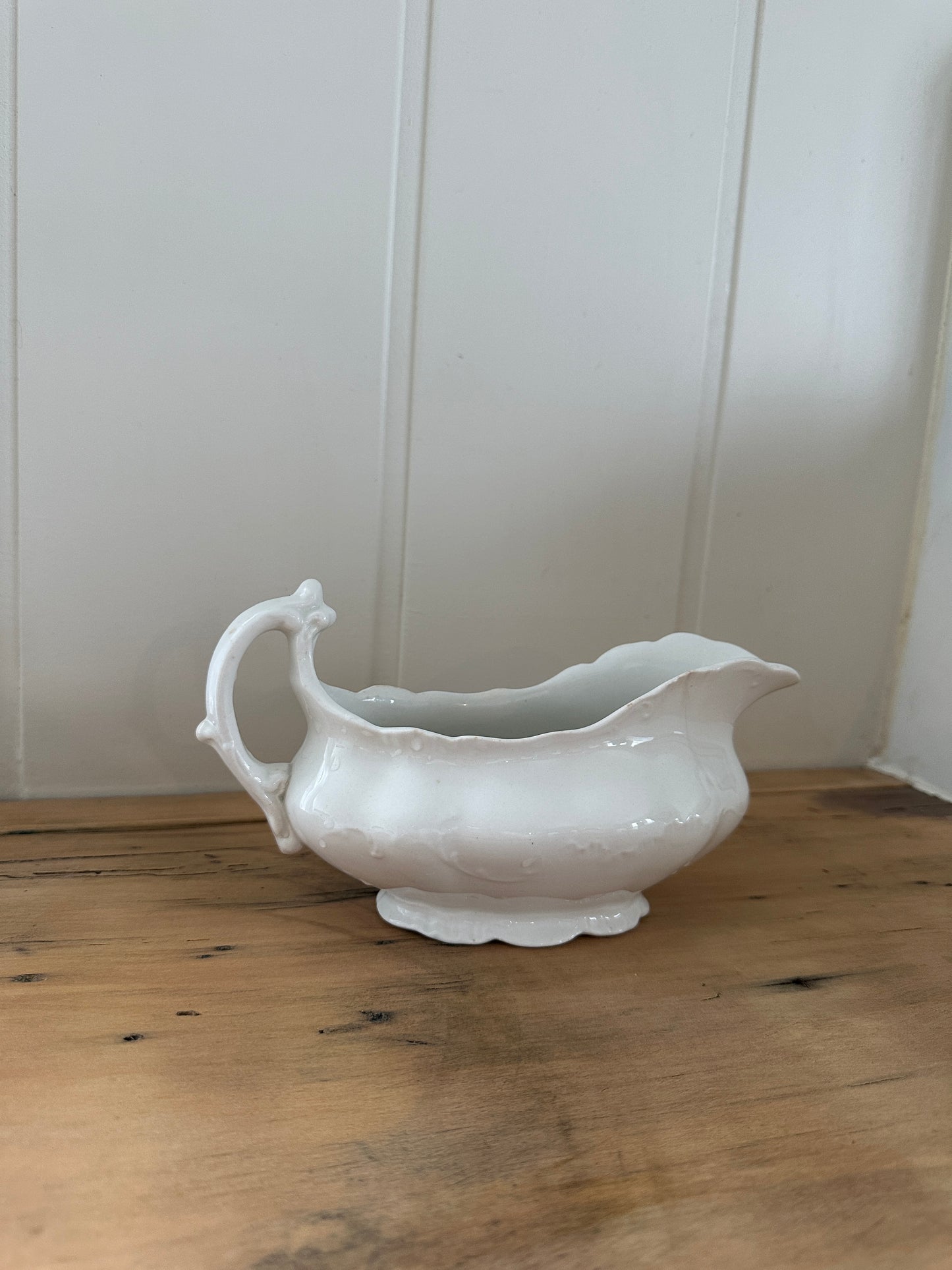 vintage porcelain gravy boat