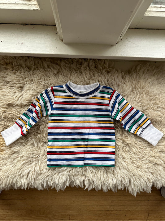 vintage striped toddler shirt, 12- 18 months