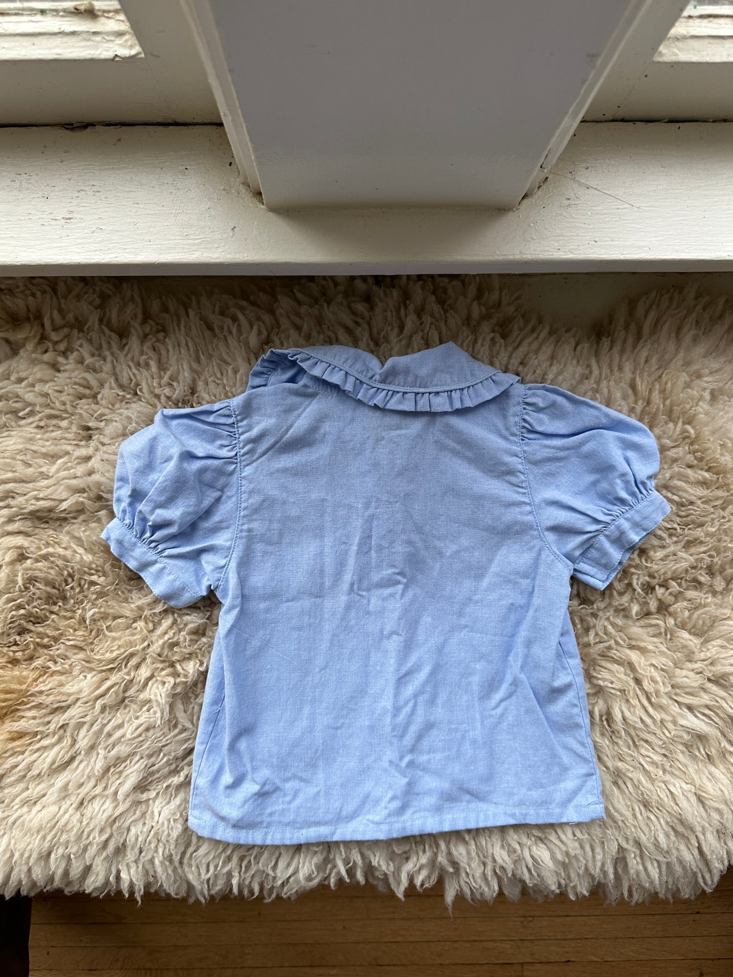 vintage toddler chambray blouse, 2