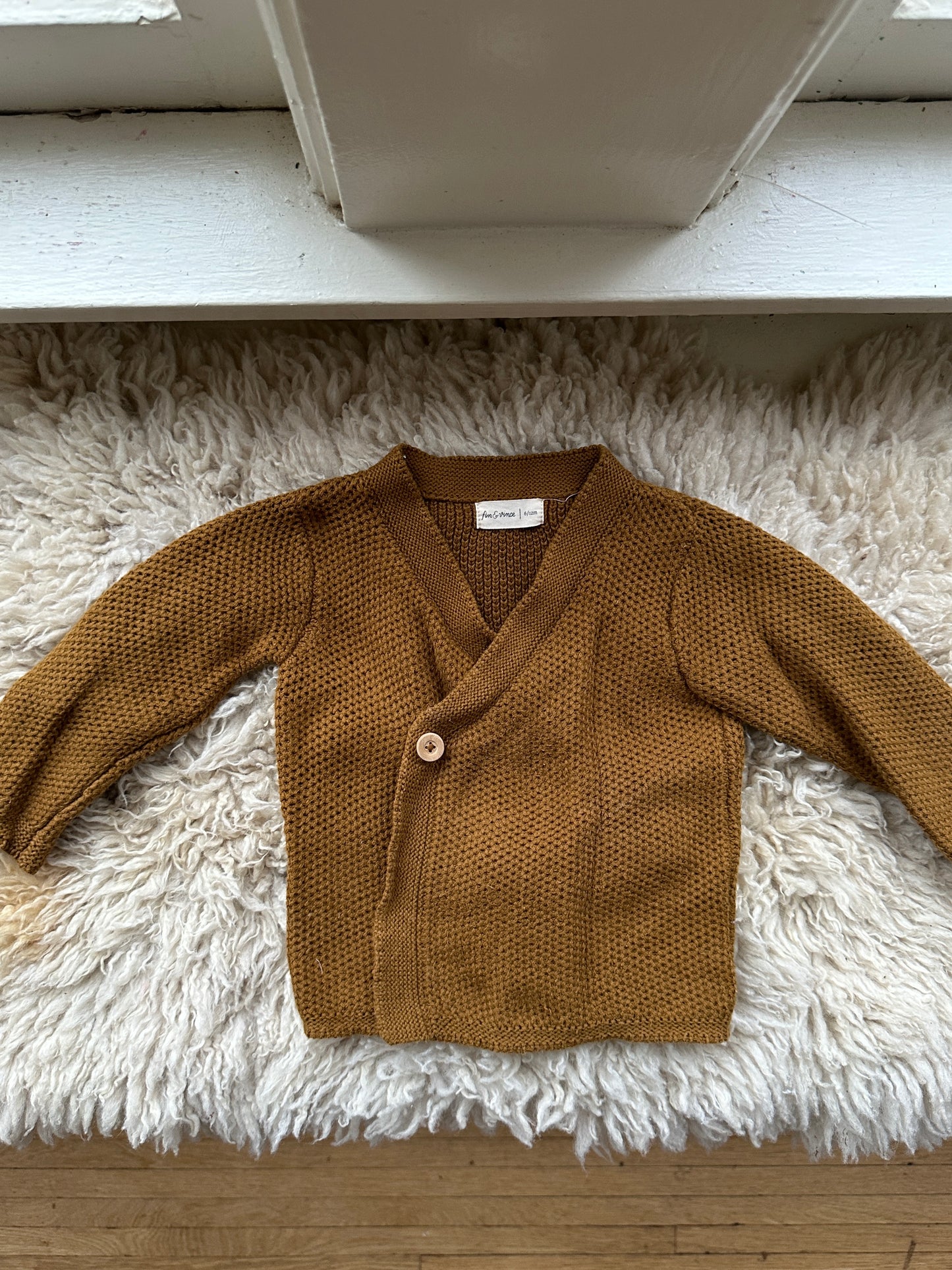 fin & vince wrap cardigan, 6-12 months