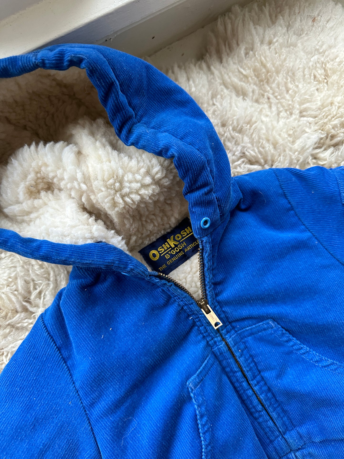 vintage oshkosh corduroy coat, 12 -18 months