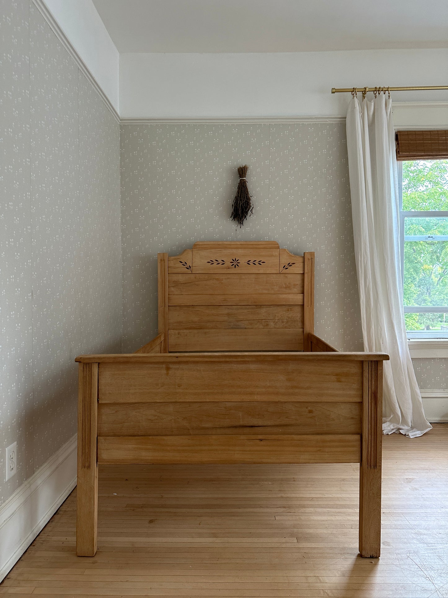 vintage oak box bed