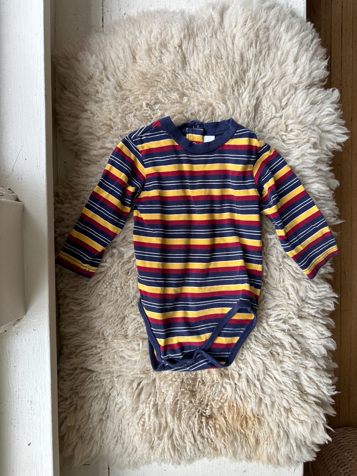 vintage striped onesie, 18 months