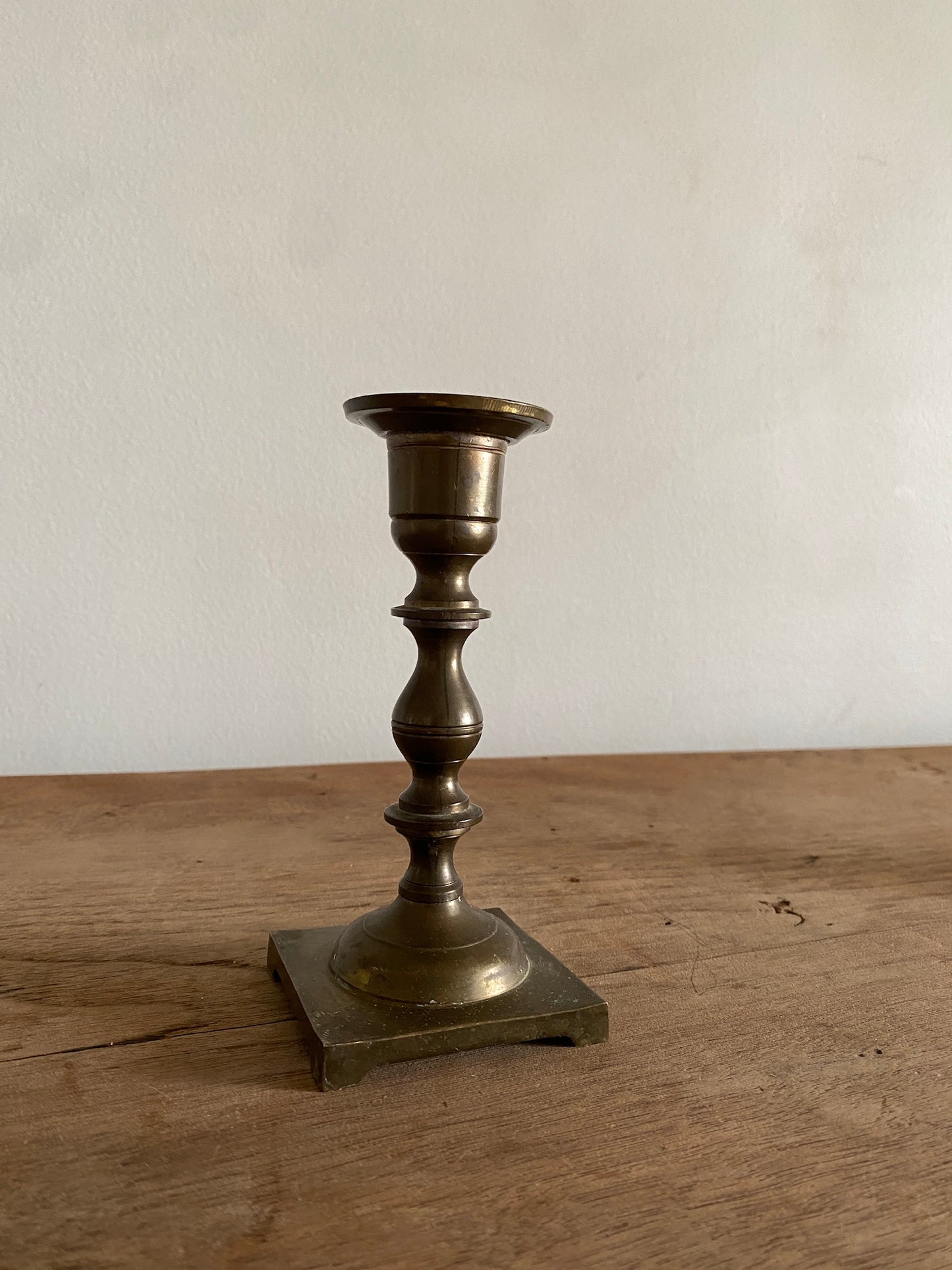 vintage brass candlestick holder