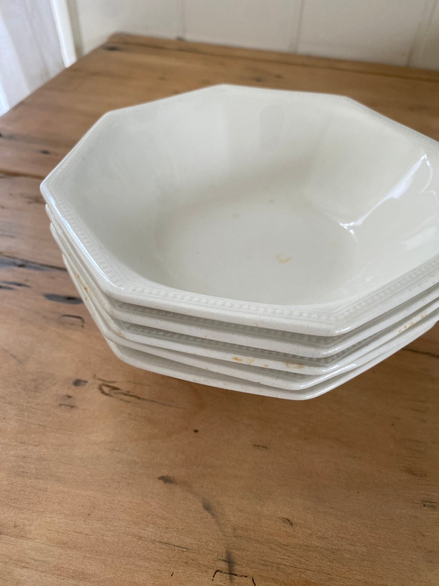 vintage English ironstone bowls