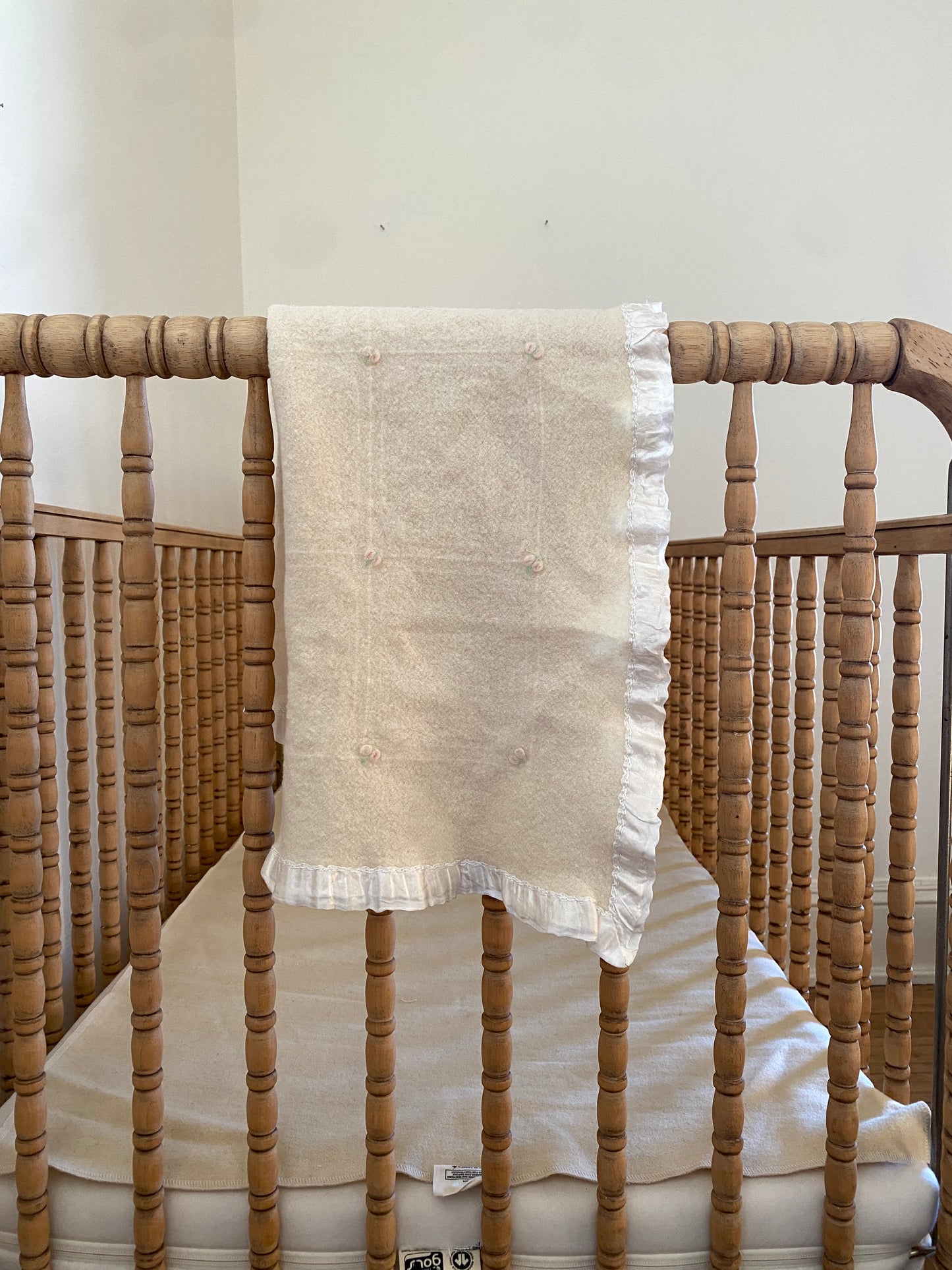 vintage wool baby blanket