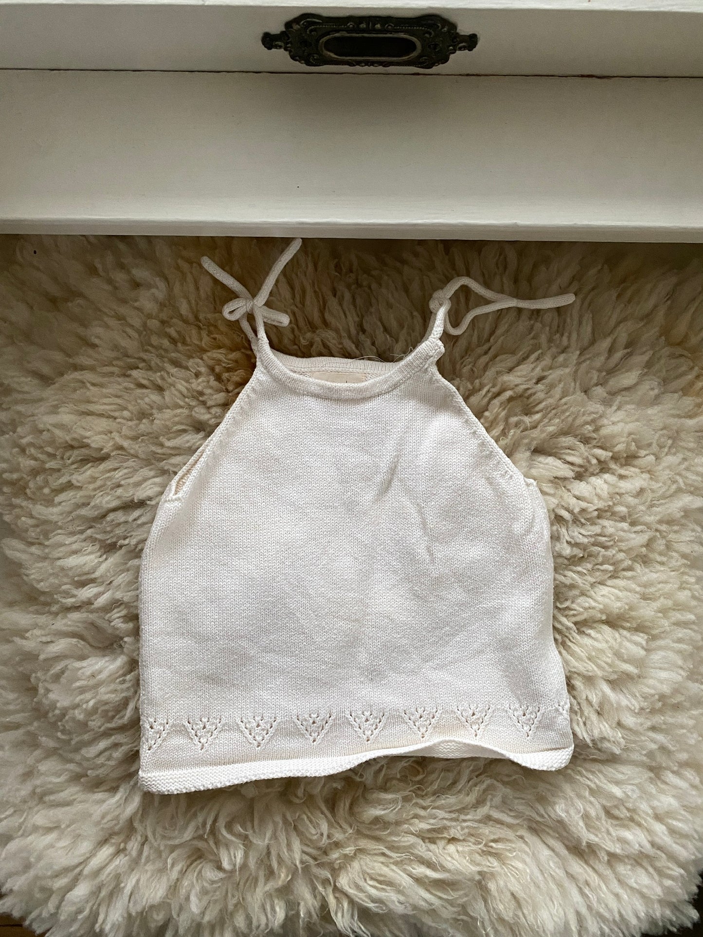 fin & vince knit tie tank top, 12-24 months
