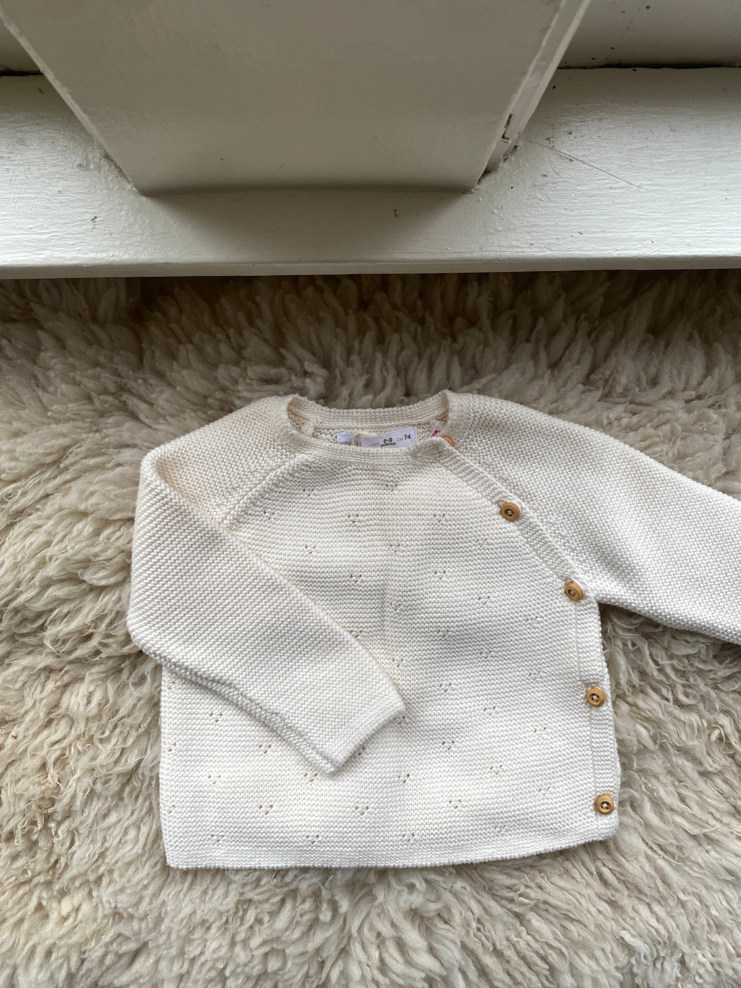 zara knit sweater, 6-9 months