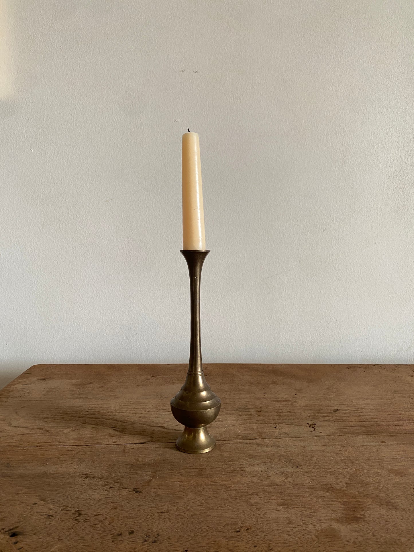 vintage brass candlestick holder