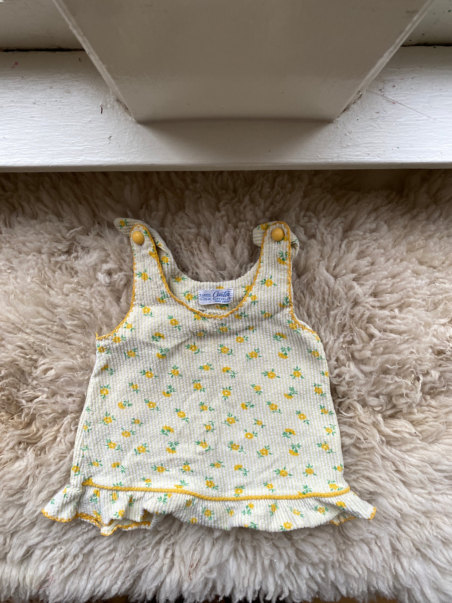 vintage carter's floral tank top