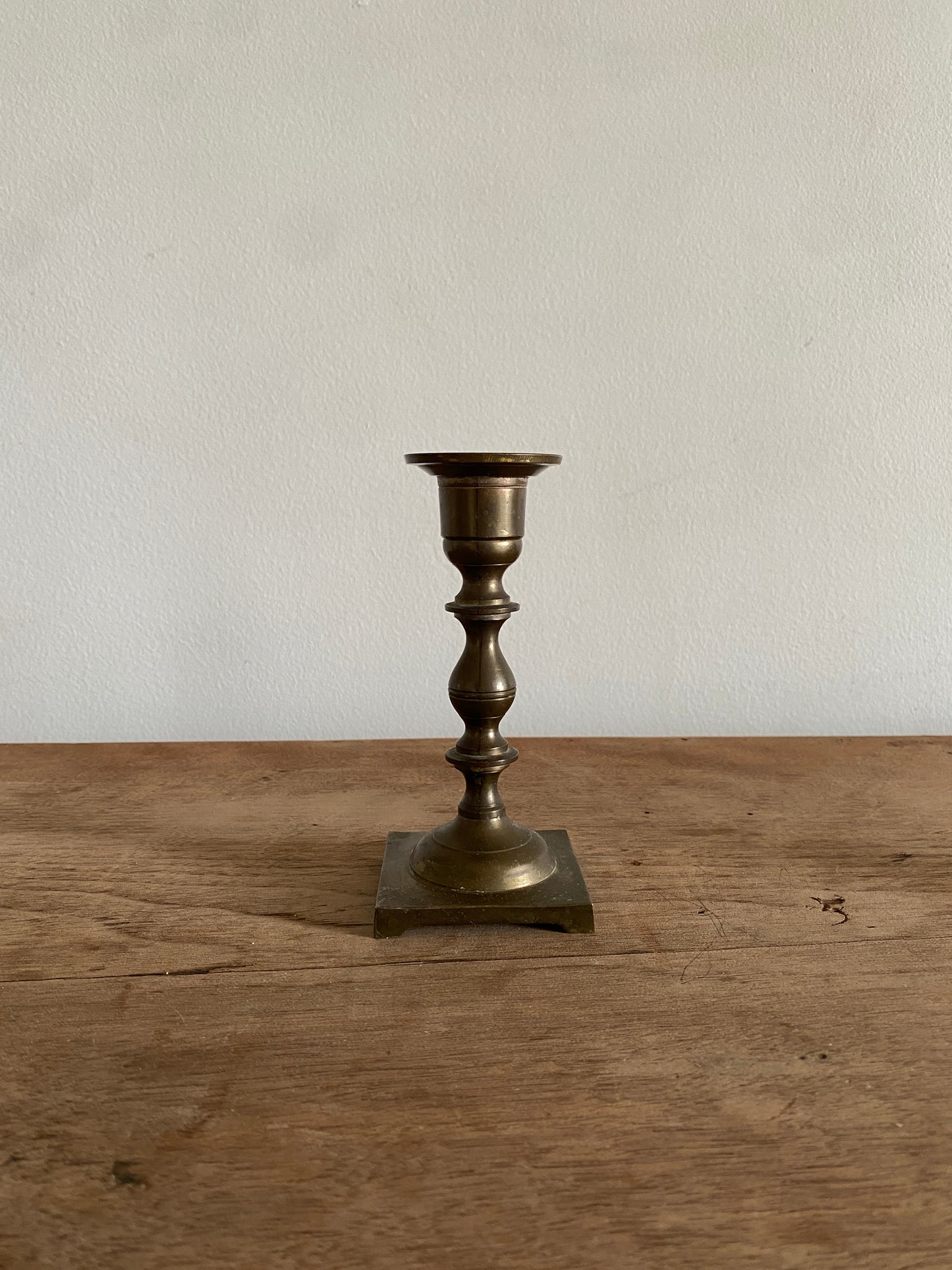 vintage brass candlestick holder