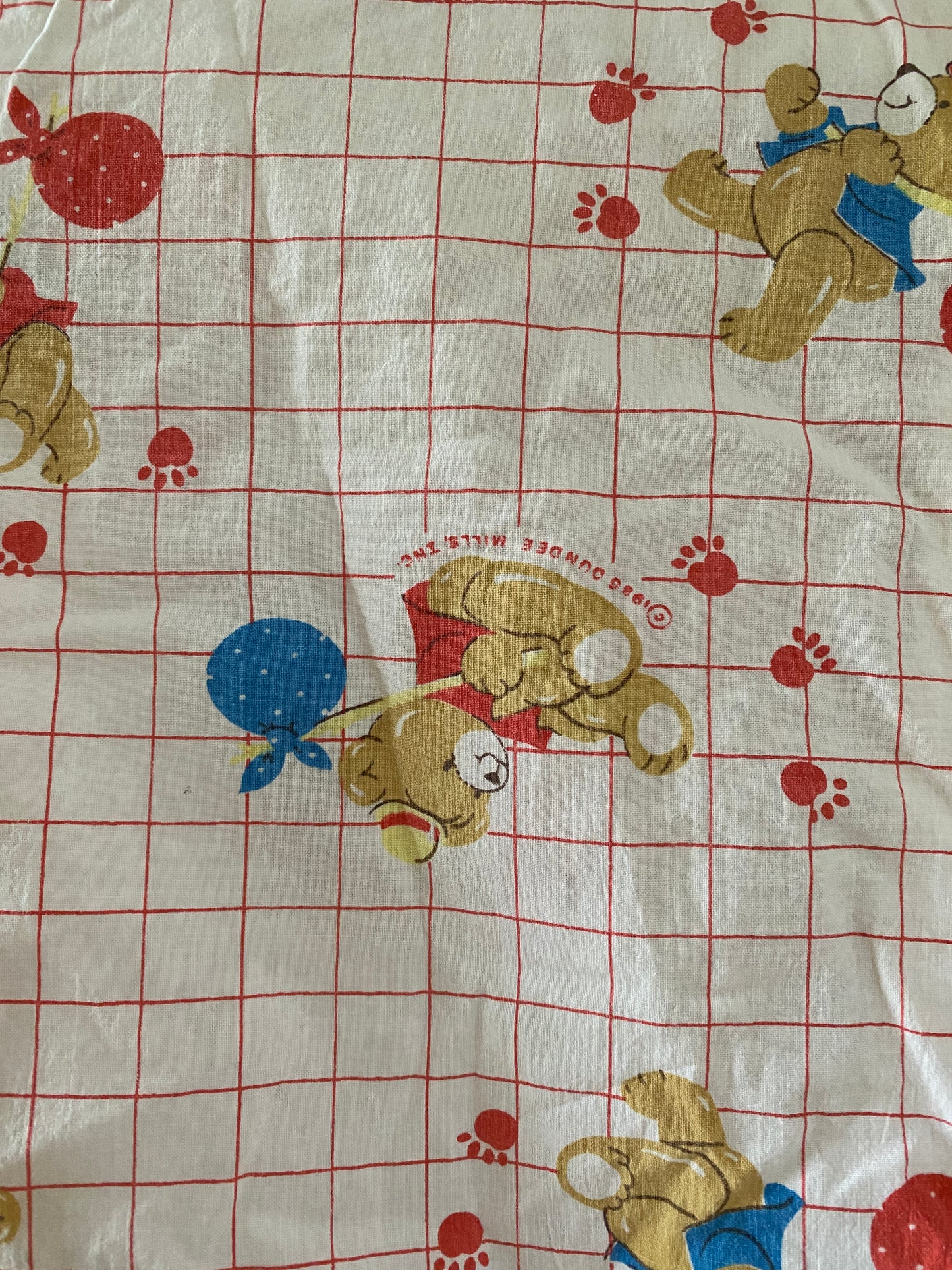 vintage fitted crib sheet