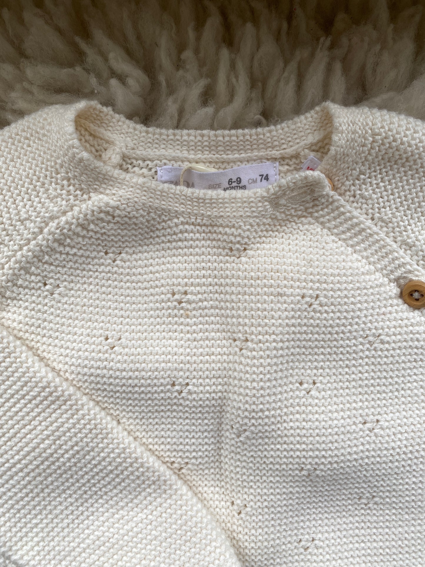 zara knit sweater, 6-9 months