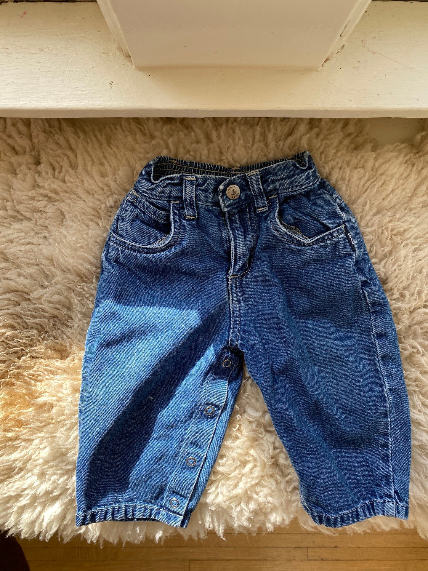 vintage carter's baby denim, 6-9 m