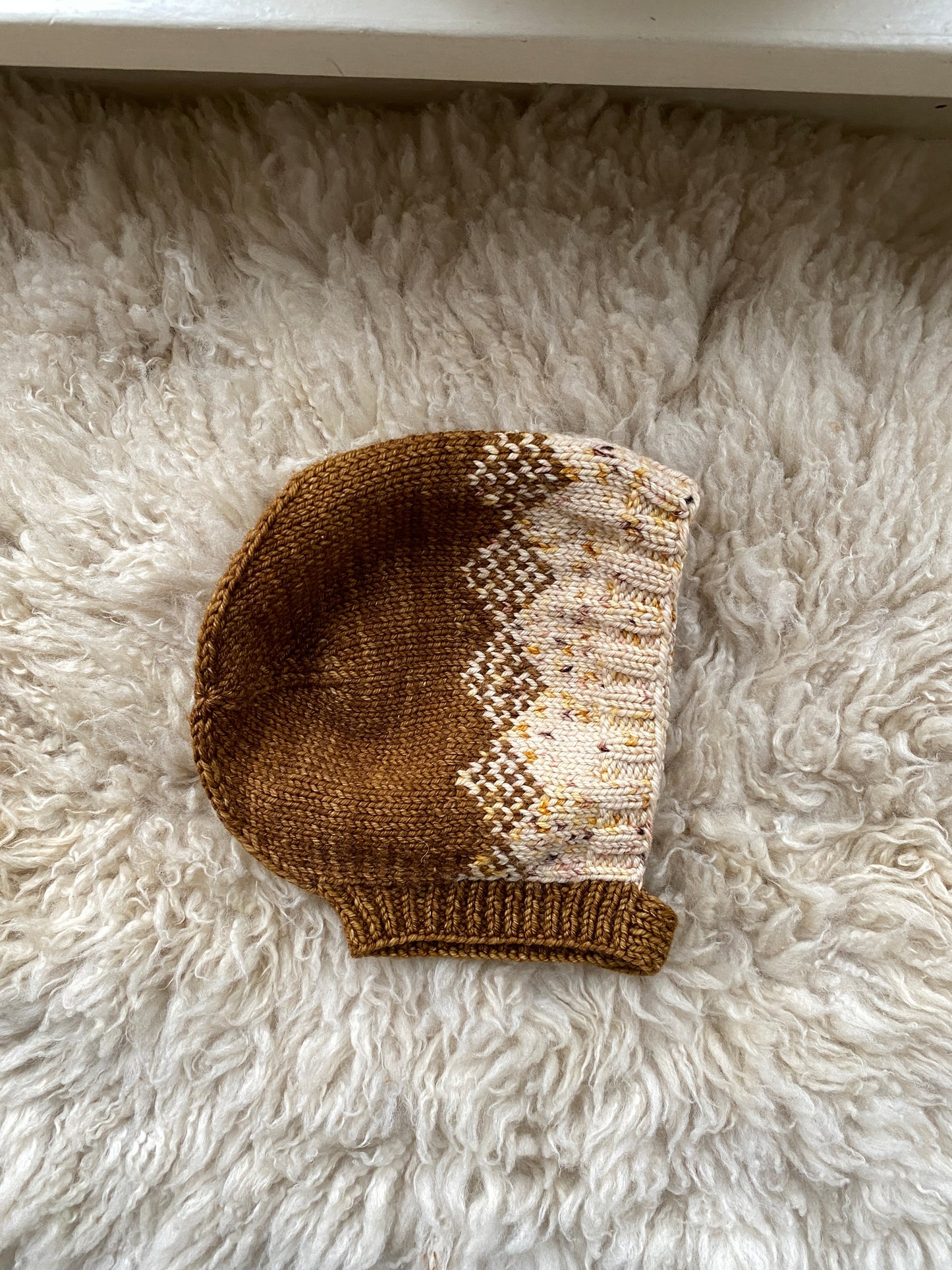 misha & puff knit bonnet, 6-12 months