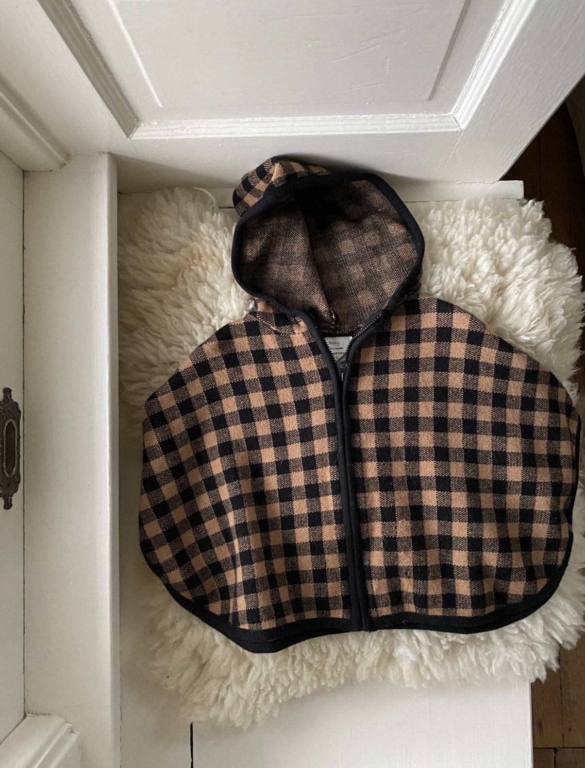 zara baby poncho, 6-9 months