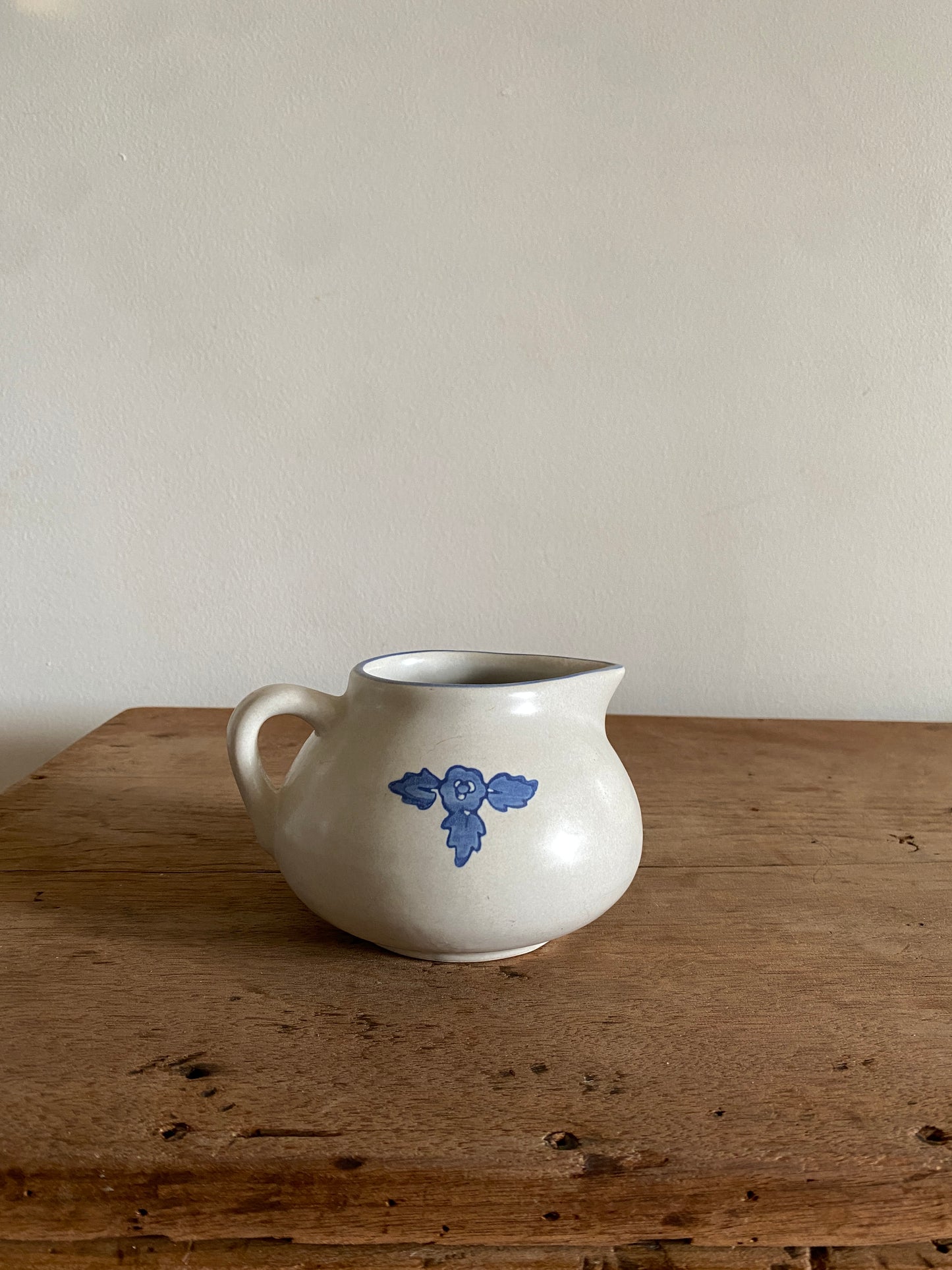 vintage floral stoneware gravy bowl