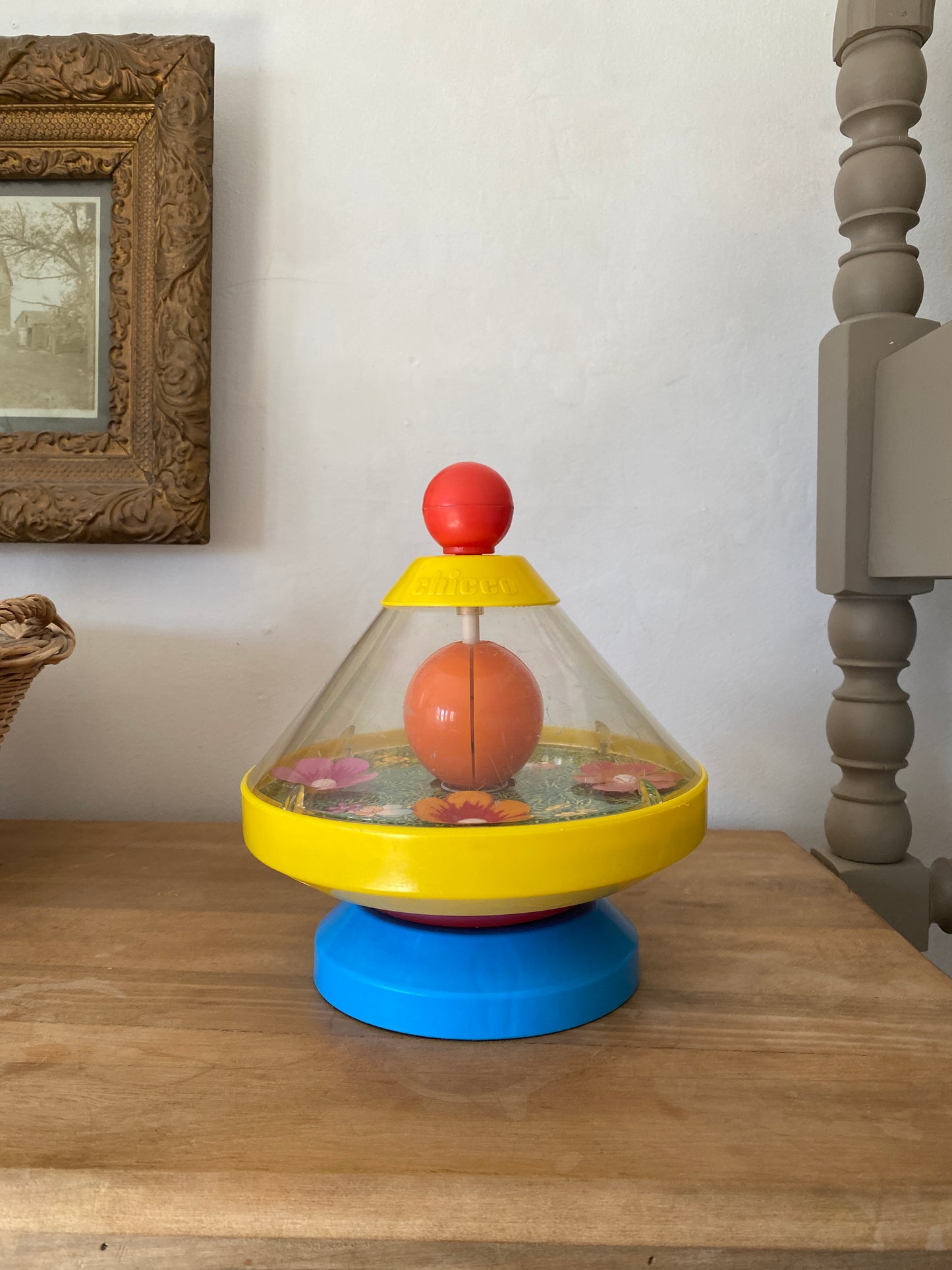 vintage spinning top toy