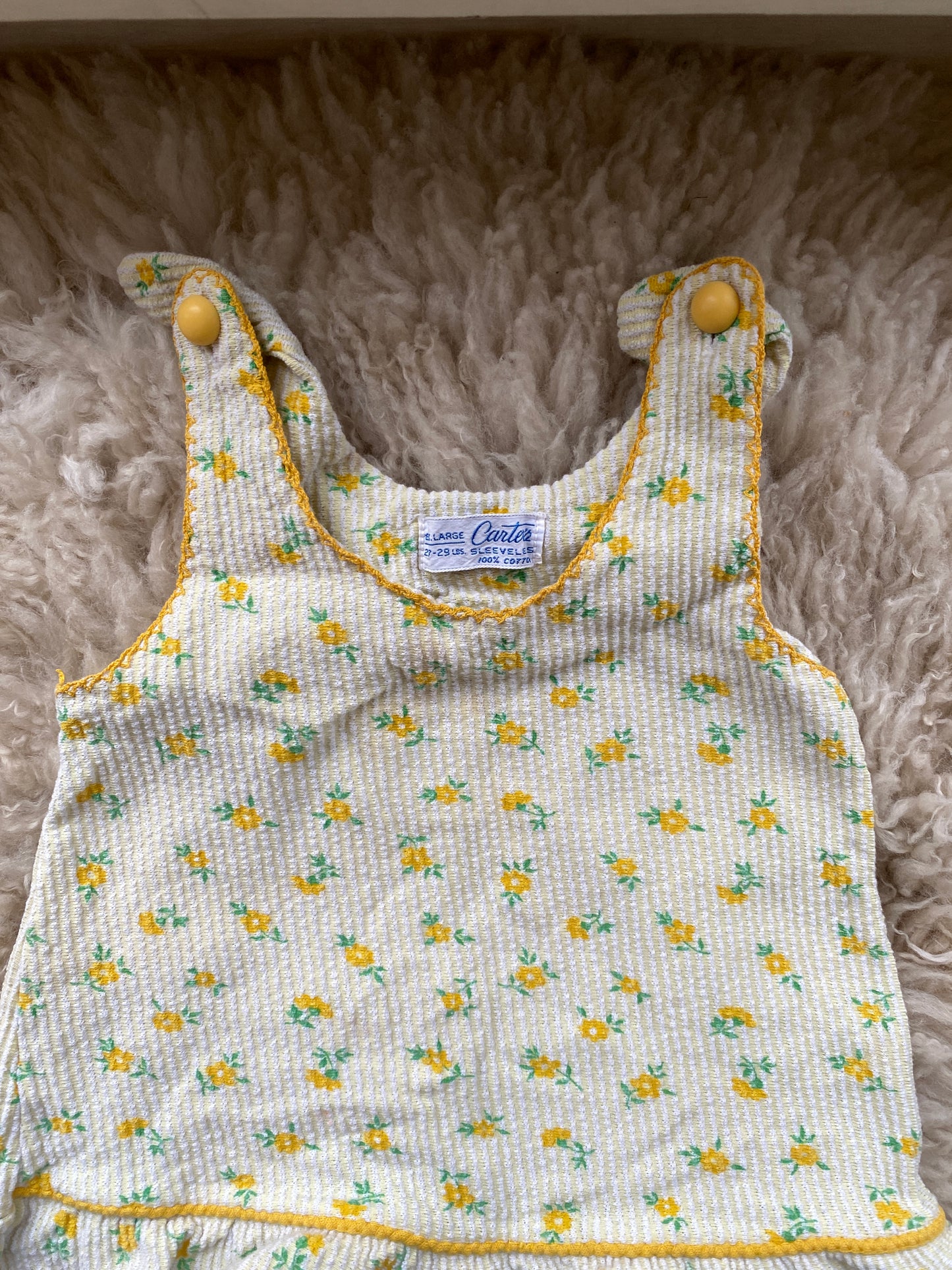 vintage carter's floral tank top