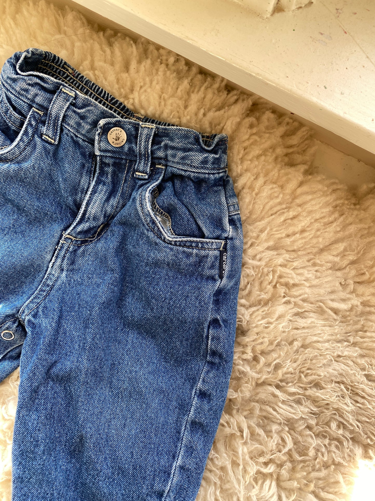 vintage carter's baby denim, 6-9 m
