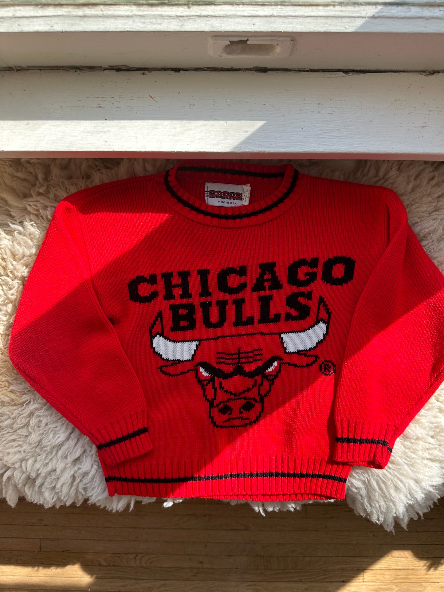 vintage chicago bulls sweater, large