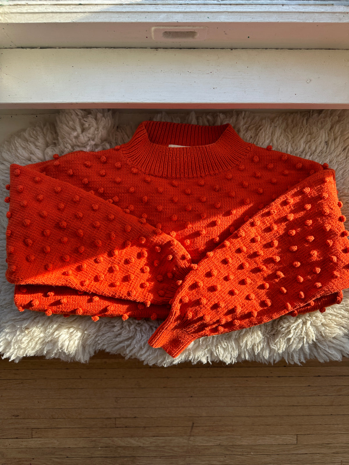 misha & puff popcorn sweater, medium – being badenhop home