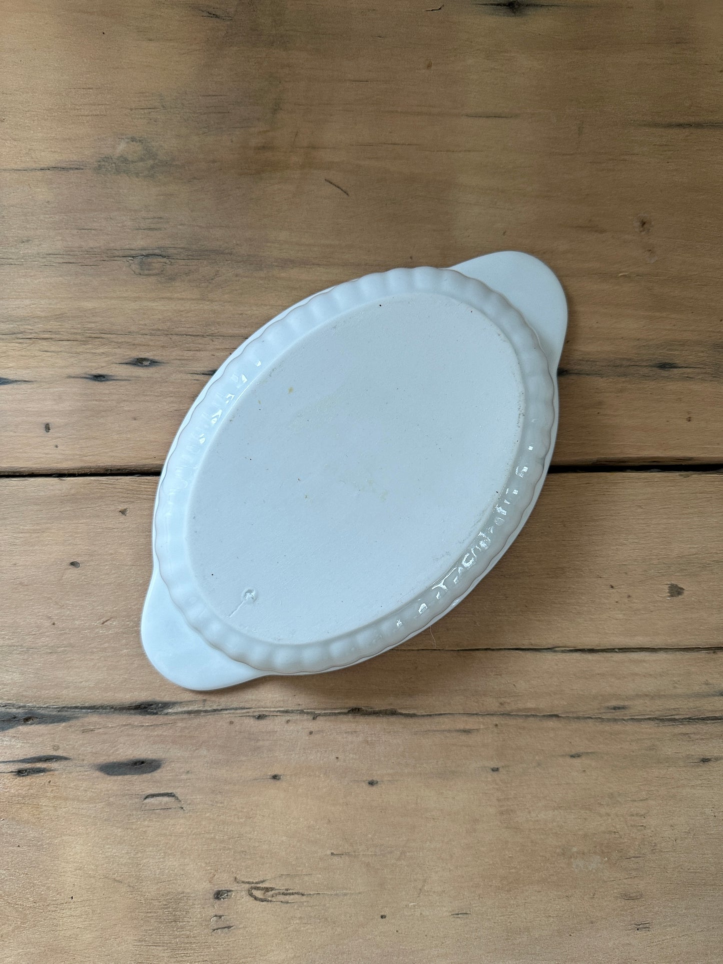 vintage small oval baking dish