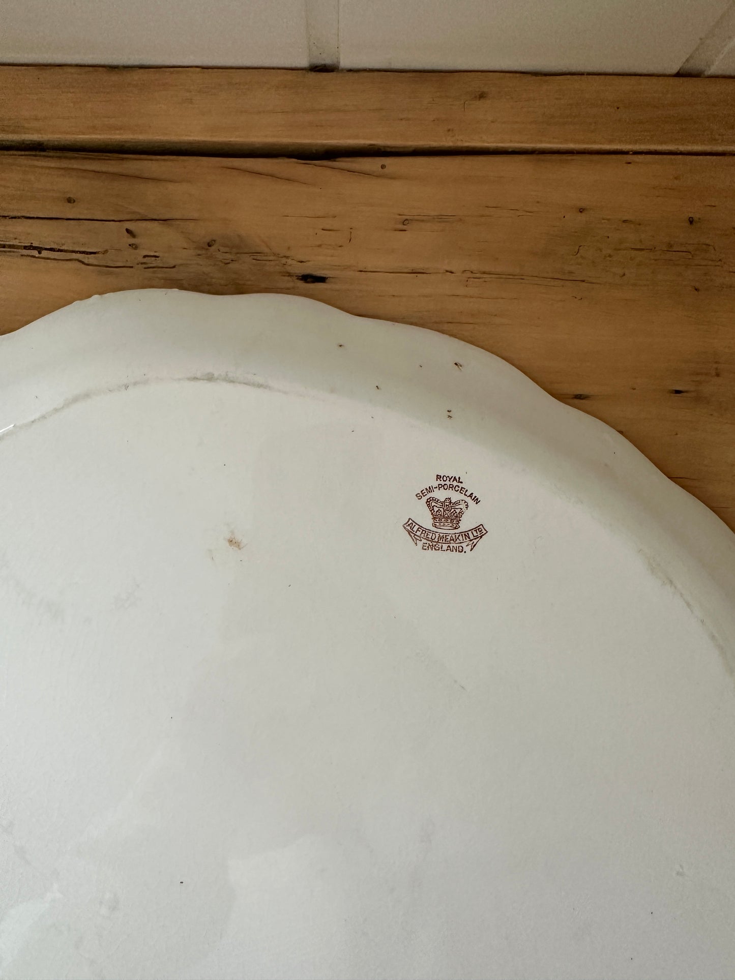 vintage floral porcelain serving platter