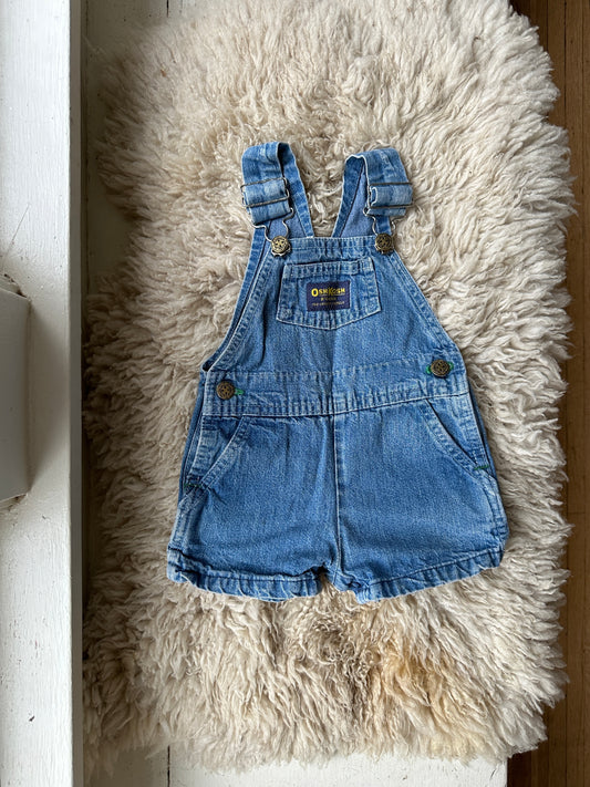 vintage oshkosh shortalls, 3 months