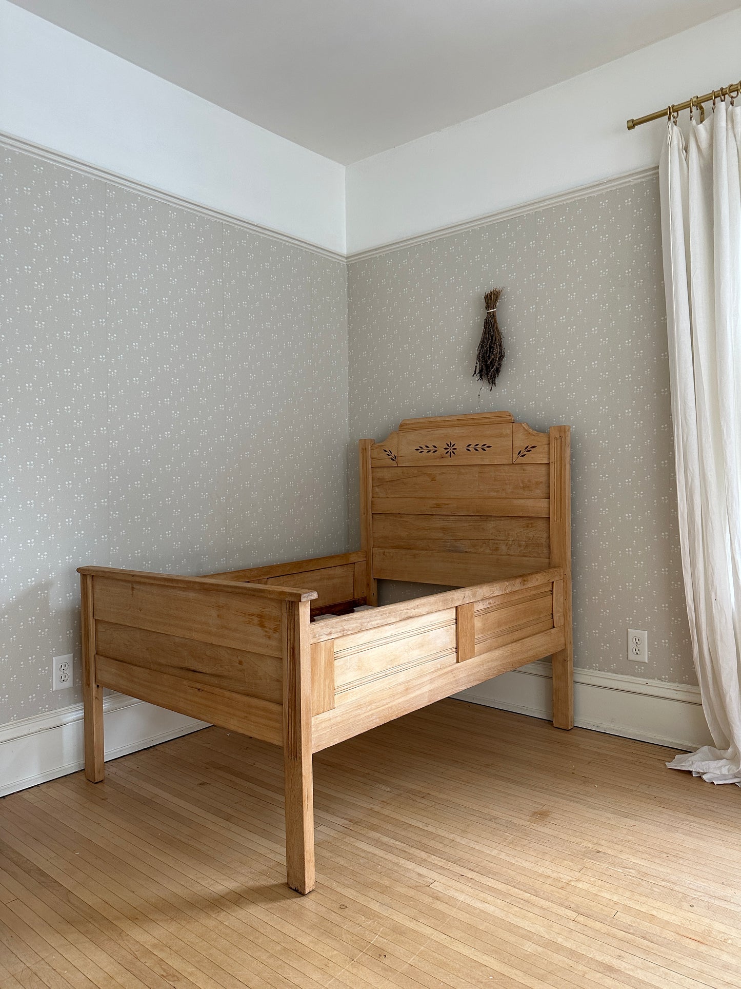 vintage oak box bed