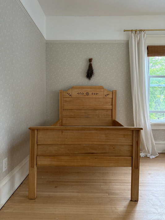 vintage oak box bed
