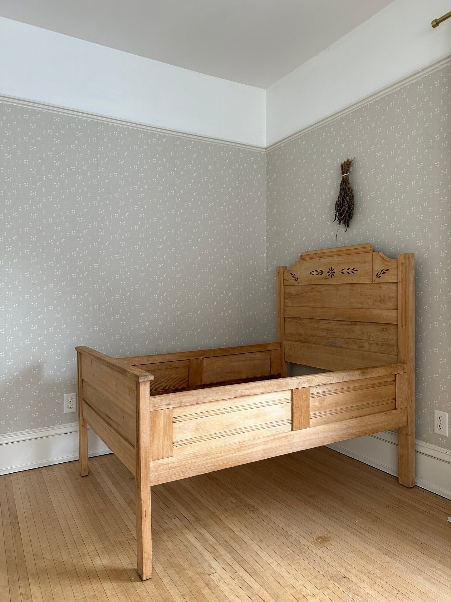 vintage oak box bed
