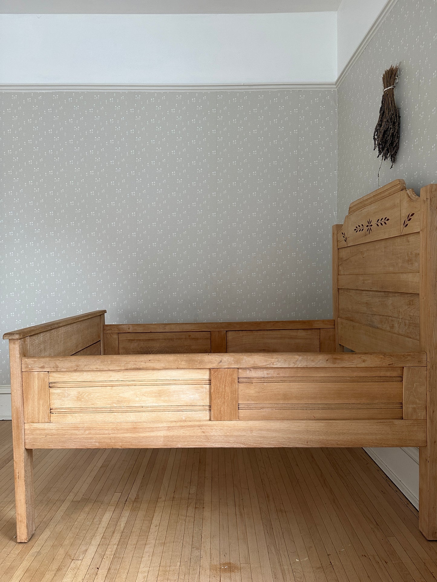 vintage oak box bed