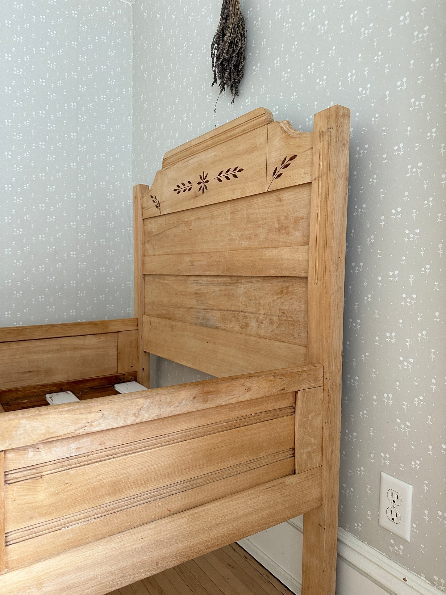 vintage oak box bed