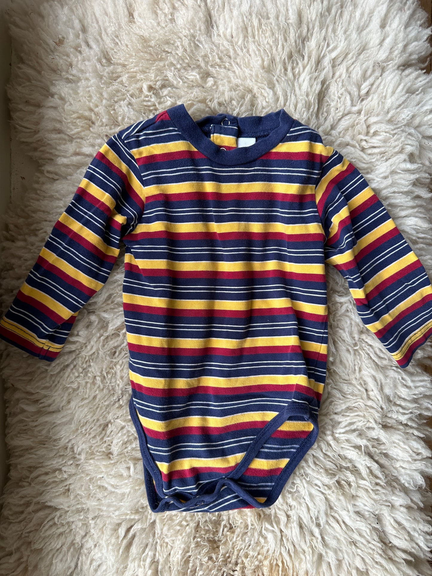 vintage striped onesie, 18 months