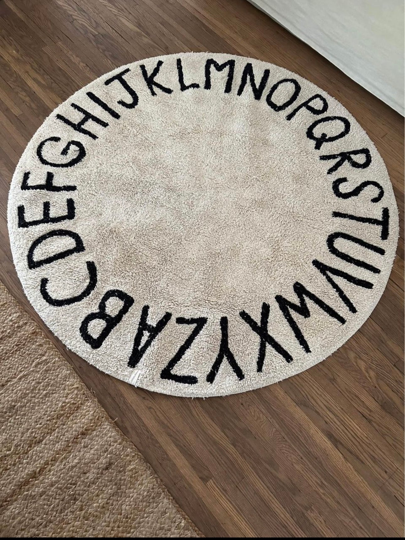 washable abc rug