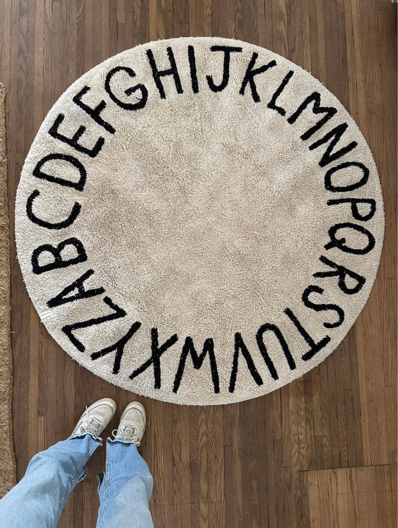 washable abc rug