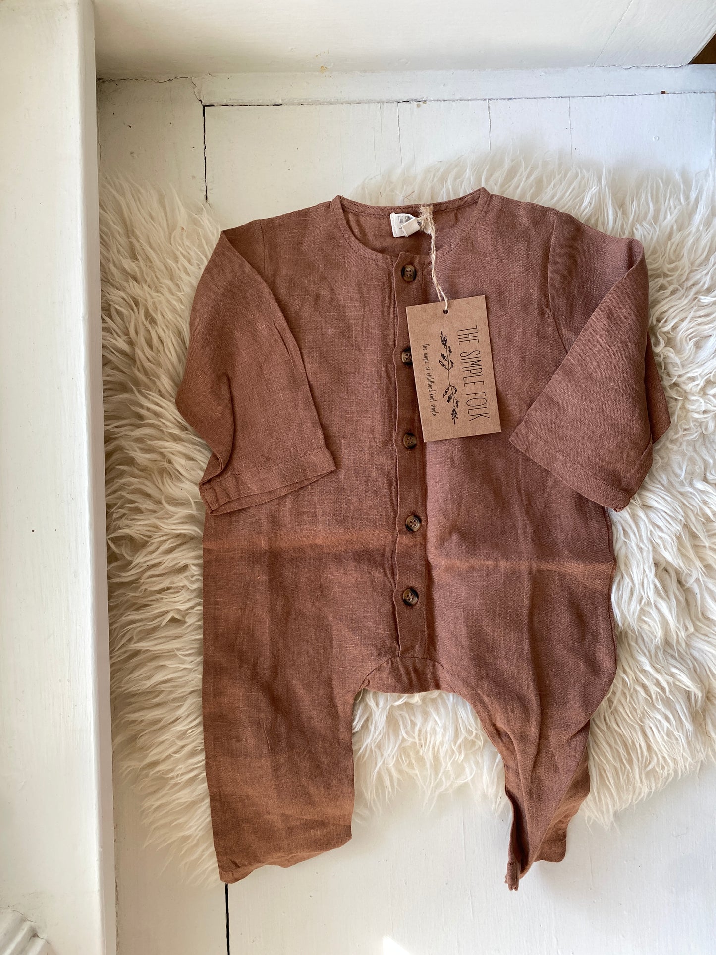 the simple folk valentine playsuit, 3-6 months