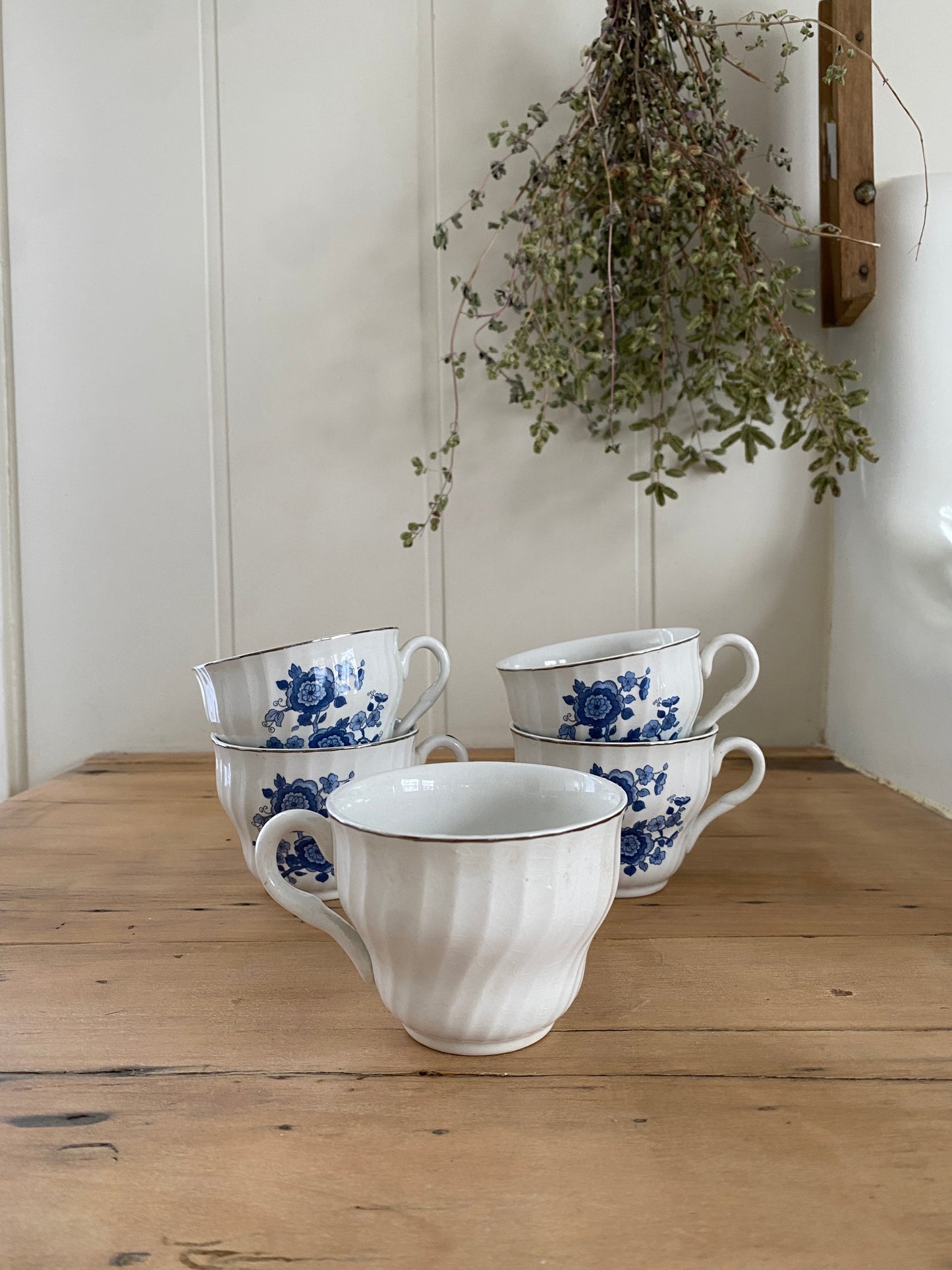 vintage ironstone tea cups