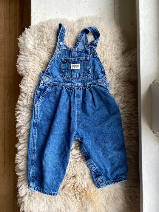 vintage oshkosh overalls, 18 months