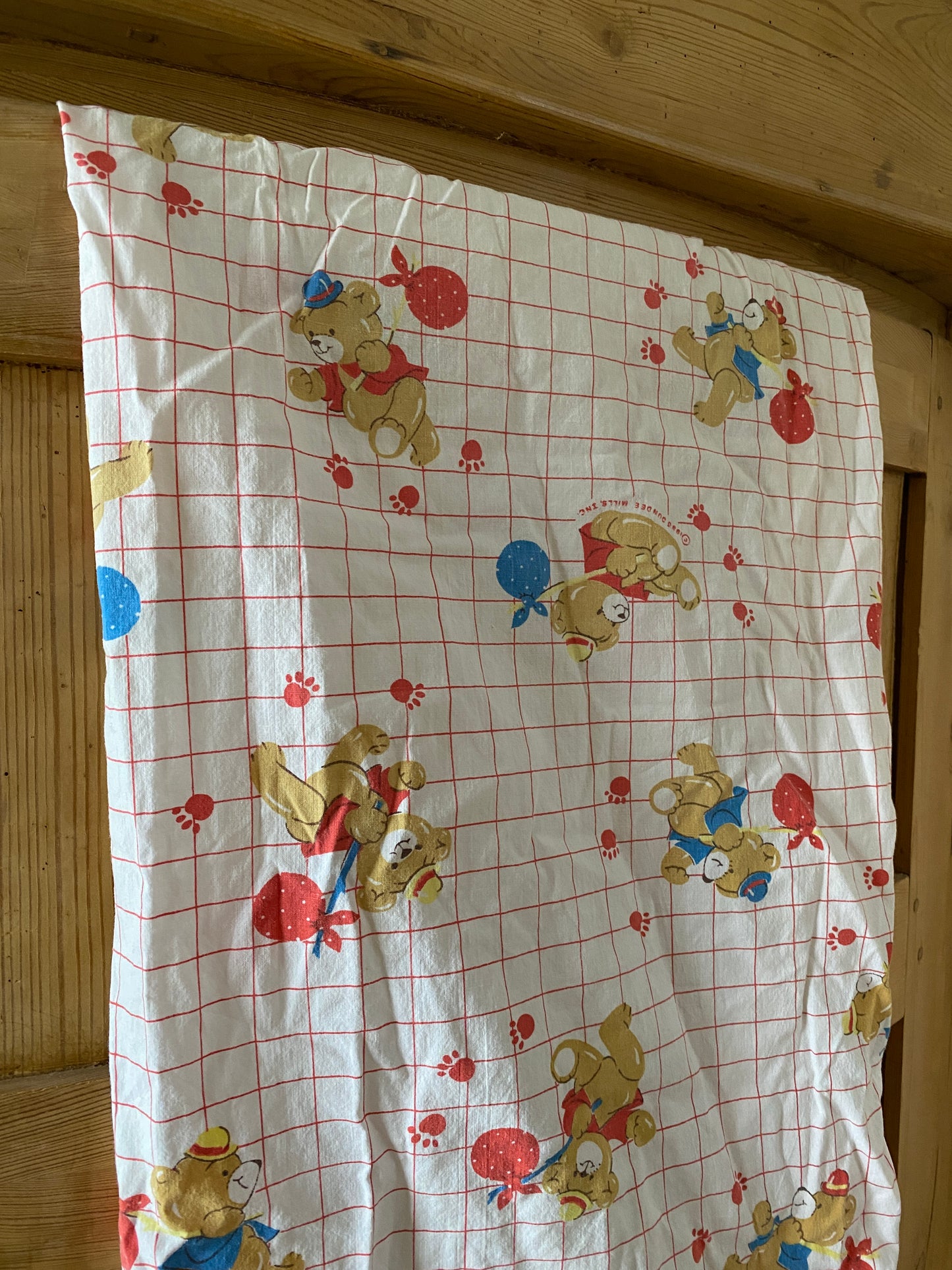 vintage fitted crib sheet