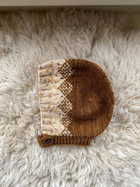 misha & puff knit bonnet, 6-12 months