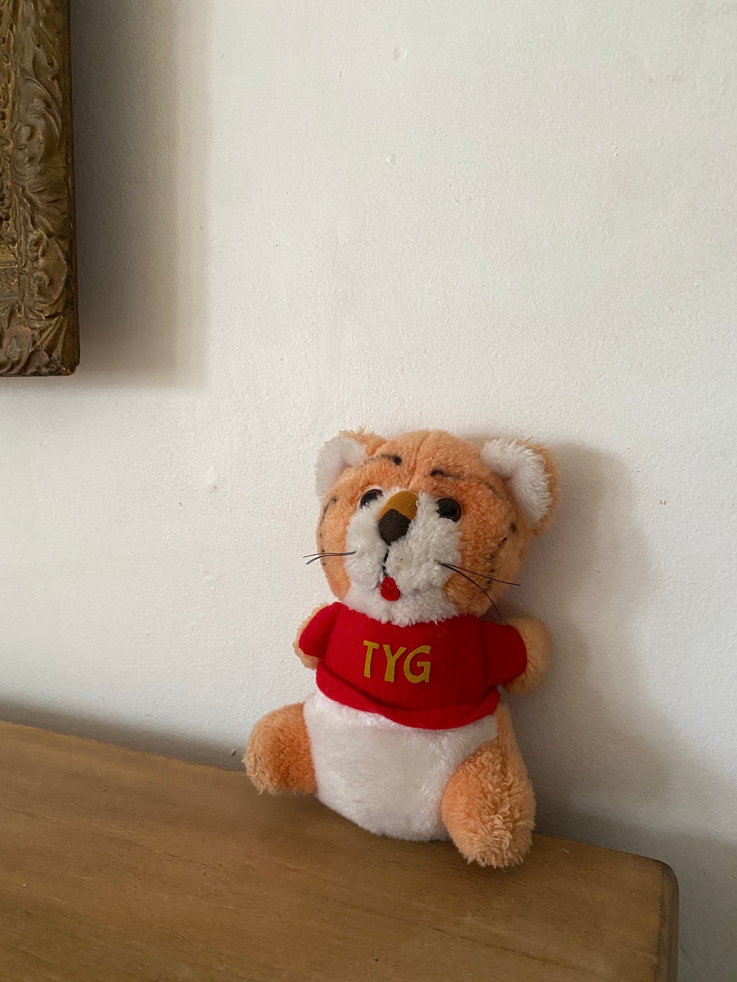 vintage stuffed tiger