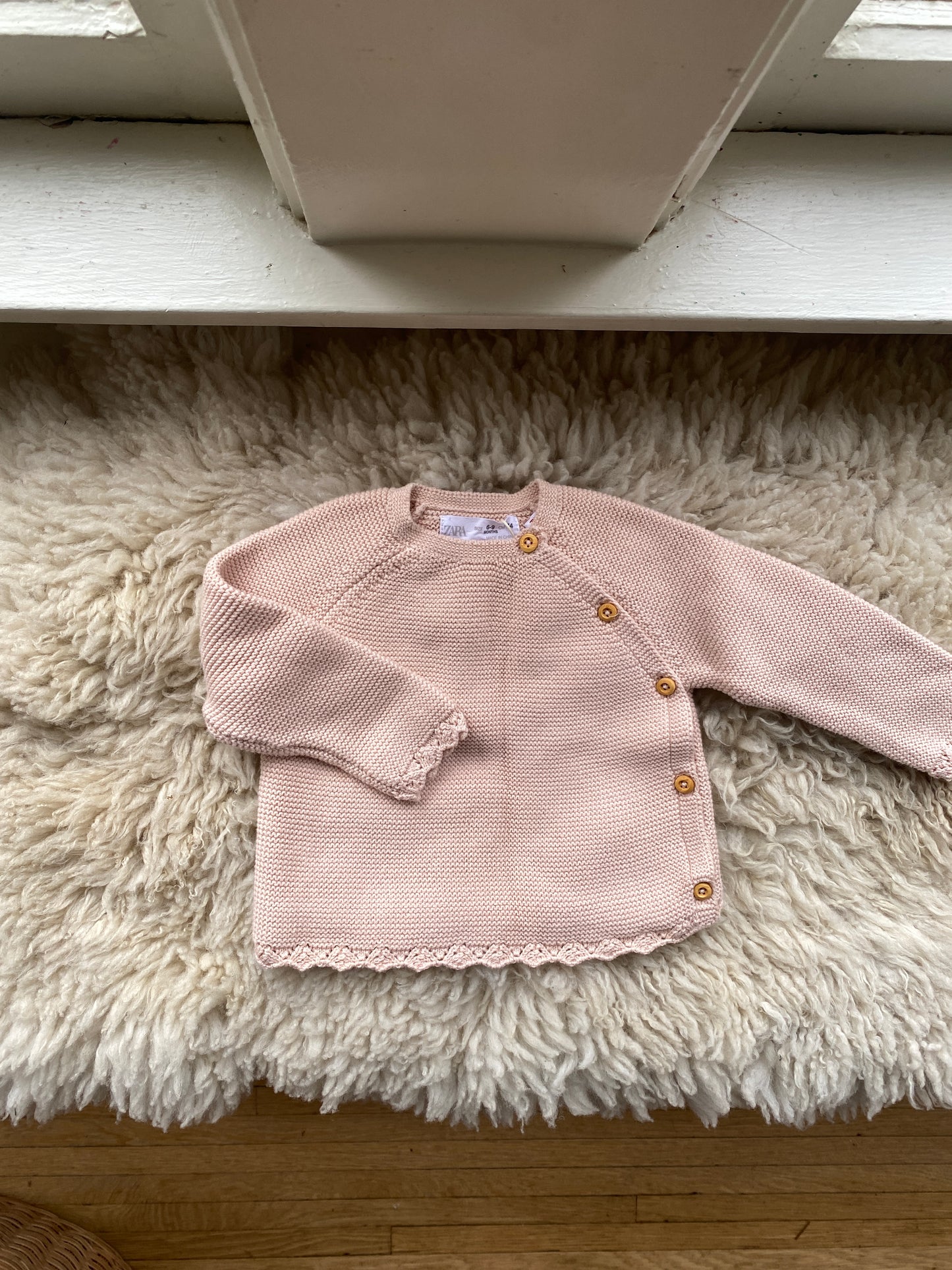 zara knit sweater, 6-9 months