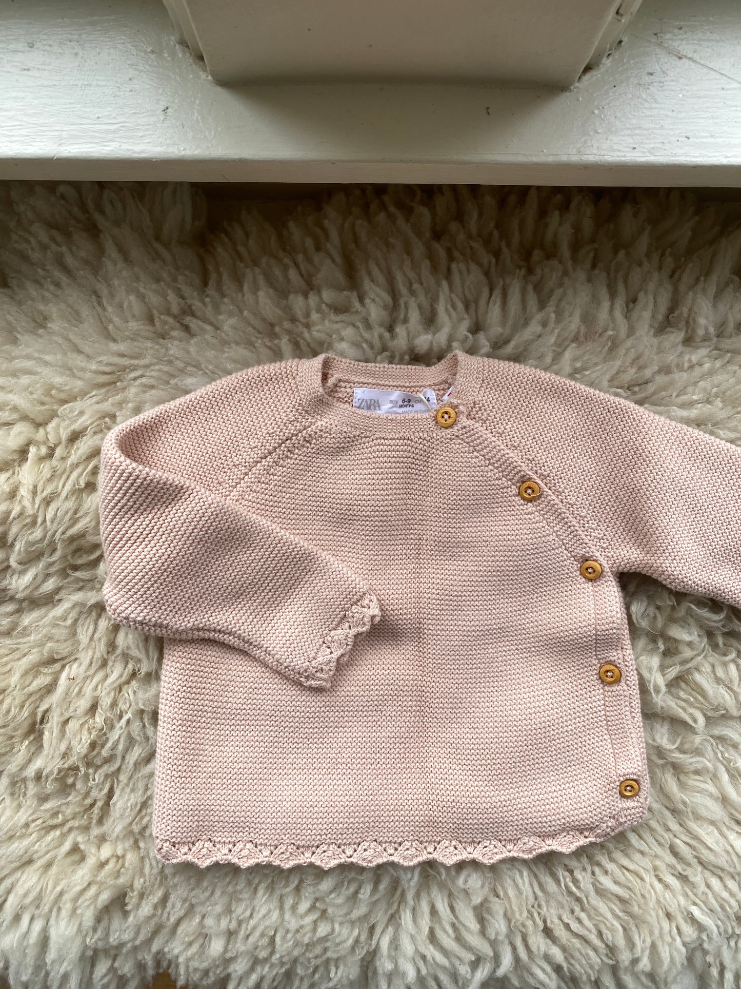 zara knit sweater, 6-9 months