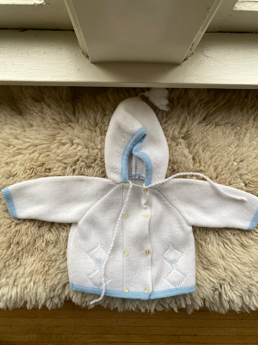 vintage knit baby cardigan